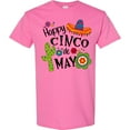 thumbnail image 3 of Inktastic Happy Cinco De Mayo Sombrero, Cactus, Flowers T-Shirt, 3 of 5