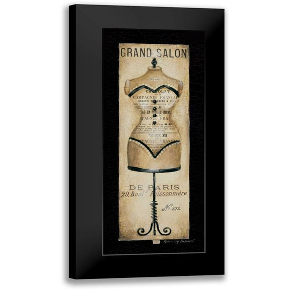 Poloson, Kimberly 8x14 Black Modern Framed Museum Art Print Titled - Grand Salon No. 372