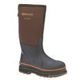 thumbnail image 2 of DRYSHOD WORK Men's Steel Toe WIXIT Cool-Cladâ¢ Waterproof Work Boot Brown/Orange - STT-UH-BR, 2 of 7