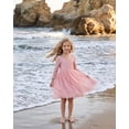 thumbnail image 3 of 2Bunnies Girls' 12M-10Y Paisley Lace Tulle Long Sleeve Knee Flower Girl Dress, 3 of 7