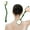 Green, variant on Bath Brush with Bristles, Long Handle for Exfoliating Back, Body, and Feet, Bath and Shower Scrubber, Grey (1 Pack)