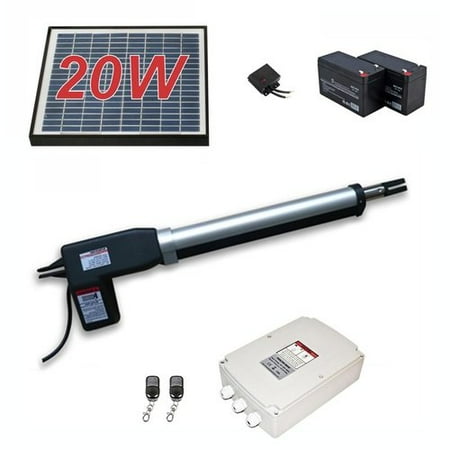 Aleko As600 Single Swing Gate Opener Solar Powered