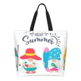 thumbnail image 1 of Balery Gnomes Summer Bolsa Tote Estilo Estético con Cremalleras, Bolsa de Hombro, Bolsa de Compras Grande y Plegable, 1 of 8