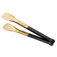 thumbnail image 1 of Pinzas de cocina de acero inoxidable, pinzas antiadherentes antideslizantes de Metal para servir alimentos, pinzas para hornear bistec para asar , negro Sunnimix Pinzas de cocina, 1 of 8