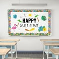 thumbnail image 5 of 12 Pcs Tropical Magnetic Border Summer Bulletin Board Border Hawaiian Luau Flower Flamingo Strips Trim Bulletin Board Decorations for Back to School Classroom Office Whiteboard Wall Decor, 5 of 7