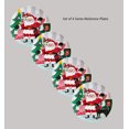 thumbnail image 6 of Christmas Melamine Dinner Plates, Set of 4, Santa Scene  St Nicholas Square, 6 of 8