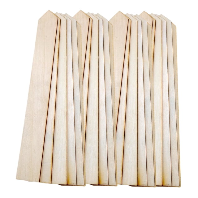 Placa de flecha de madera sin terminar, adorno para bricolaje, letrero de madera sin pintar para manualidades en madera. 25 piezas 24x3cm
