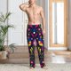 thumbnail image 2 of Fotbe Colorful Mexican Pantalones de Pijama para Hombre, Pantalones de Dormir, Pantalones de Casa con Cintura Ajustable y Bolsillos-X-Large, 2 of 6
