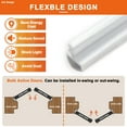 thumbnail image 5 of 48" x 80" 6-Lite Clear Glass Double Doors with French Door Ready-to-Assemble Jamb, Solid Door, Black Levers & Hinges, Interior Door, Pre-finished & Paintable, White, 5 of 7