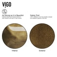 thumbnail image 6 of Vigo Vgt513 Donatello 22" Rectangular Glass Vessel Bathroom Sink - Nickel, 6 of 10