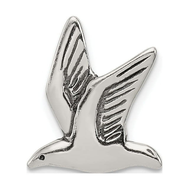 Collier de Mouette Vintage en Argent 925 Pendentif Oiseau