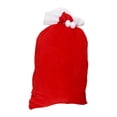 thumbnail image 4 of Bolsa de regalo navideña grande con cordón ajustable, ideal para regalos navideños en el hogar o para guardar objetos pequeños. 100 cm x 70 cm, 4 of 9