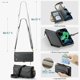 thumbnail image 3 of funda para iPhone 13 Mini, Funda para teléfono tipo Billetera Cruzada con Soporte de Bloqueo RFID, Ranuras para Tarjetas de Carga Inalámbrica Anticaídas, Bandolera de Cuero PU, 3 of 9