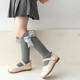 thumbnail image 5 of Godderr Girls Knee-High Socks Kids for Kids Bow Stockings 3-12Y Toddlers Princess Socks Baby High Socks Long Stockings Uniform Socks 2 Pairs for 3-12Y, 5 of 7