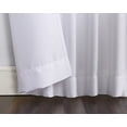 thumbnail image 3 of No. 918 Trevor Heathered Texture Semi-Sheer Tab Top Curtain Panel White, 40" x 84" Panel, 3 of 4