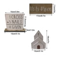 thumbnail image 6 of PpgejGEK Tombstone Easter Tray Bundle Kit with Mini Wooden Signs Spring Themed Decor for Tiered Tray Fireplace Coffee Bar Home Office Kitchen, 6 of 9