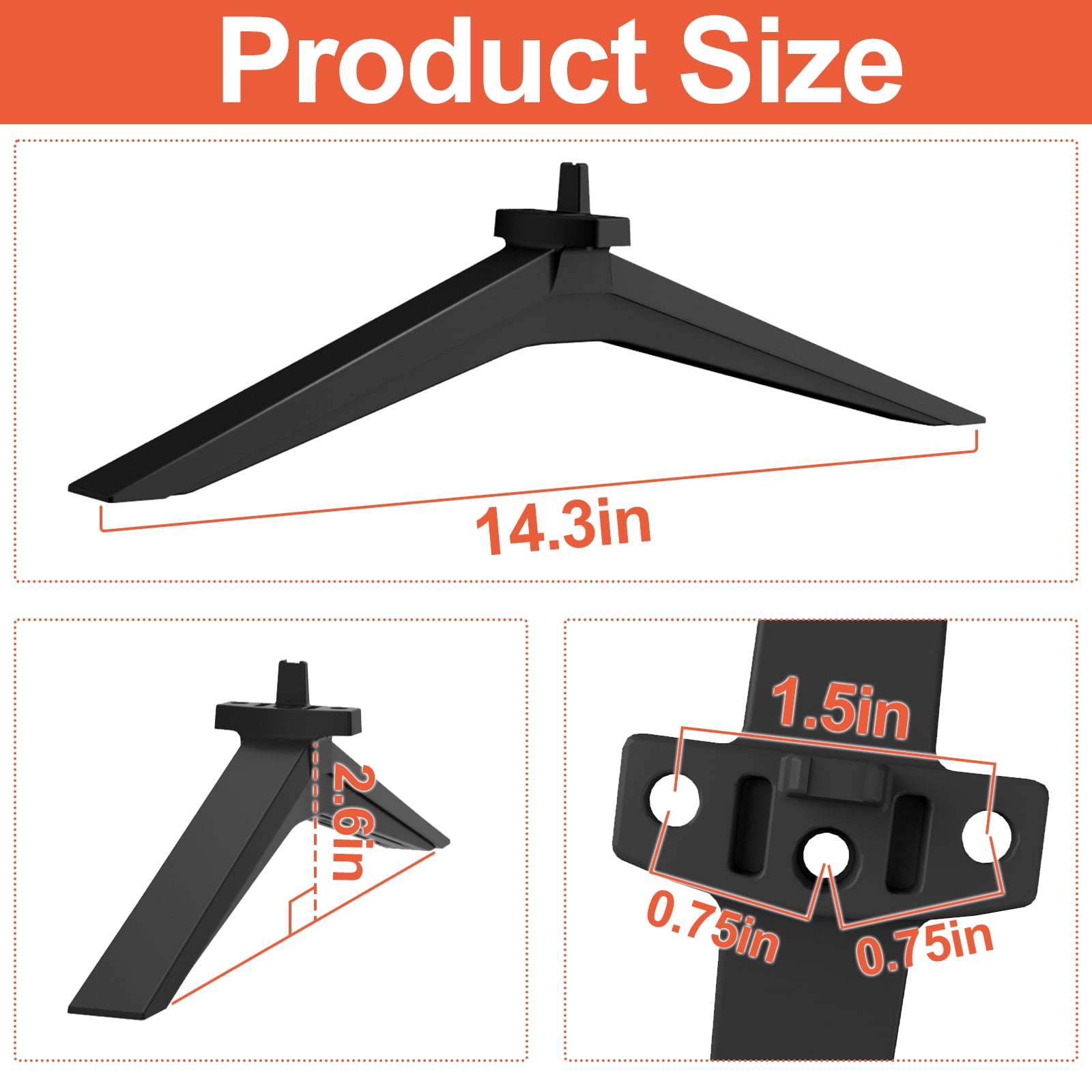 Stand for LG TV Legs Replacement, Only for LG 70" 75" 82" 86" TV Models We List, for 70UP8070 70UQ7070ZUD 70UQ7590PUB 70UQ8000 75UP8070 75UQ8000 82UP8770 86UP8770 86UQ8000 86UQ7070 86UQ7590
