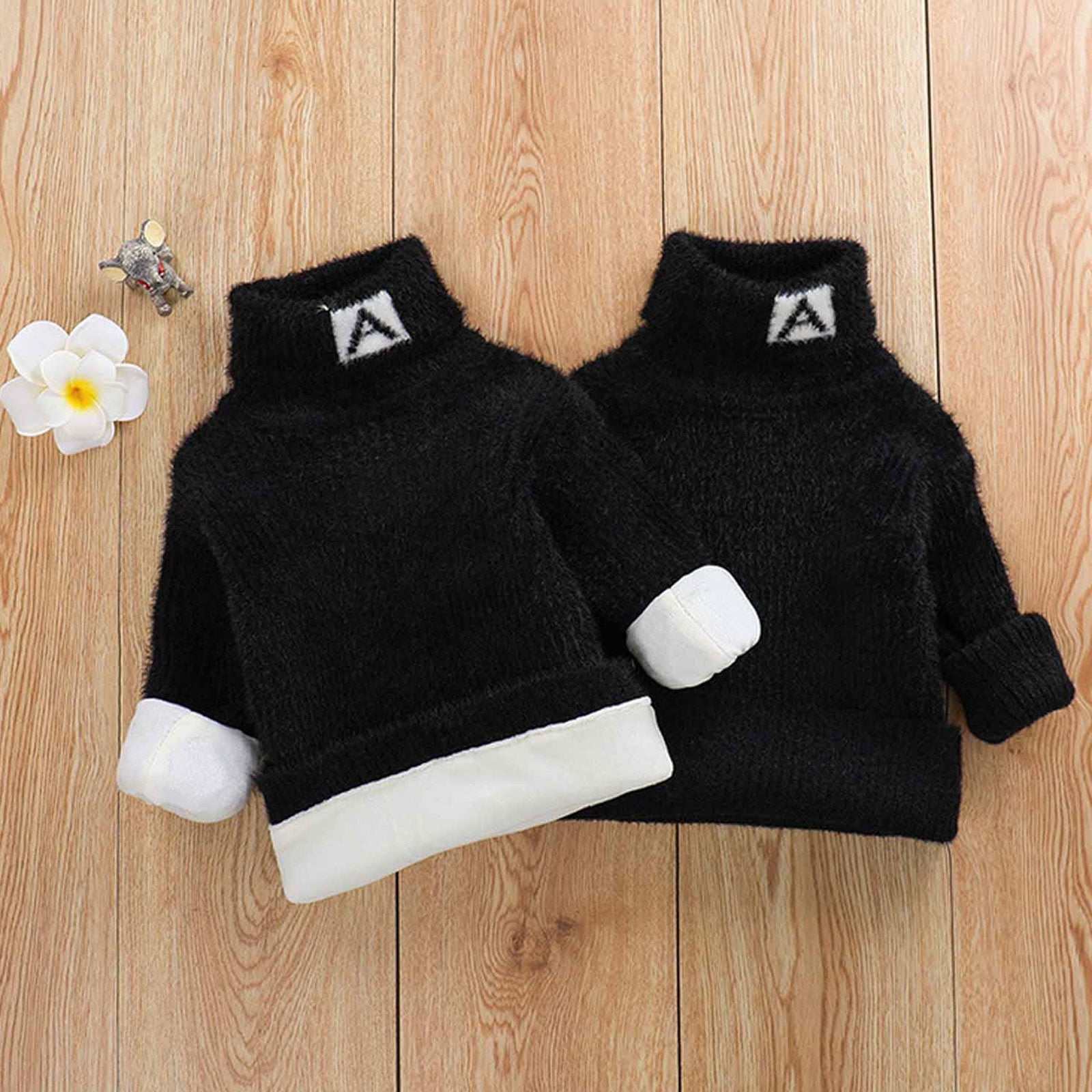 Pull En Polaire à Col Roulé Pour Fille - Chaud Et Doux, Manches Longues, Parfait Pour L'automne Et L'hiver - 3