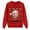 Red, variant on Christmas Sweaters Print Family Matching Hoodies Casual Loose Fit Holiday Sweatshirts For Parents And Kids Festive Outfits Ugly Christmas Sweaters