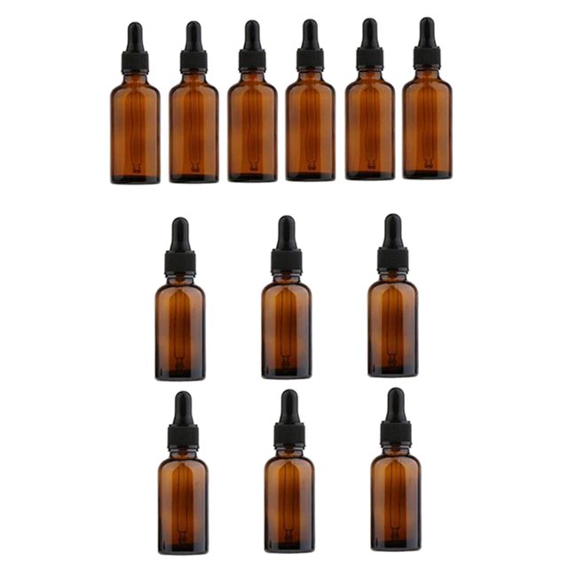 12 Pcs Frascos Pipeta de Perfume Aceite Esencial Botella Dropper de Ojo 30ml / 50ml Sunnimix Botellas de líquido vacías