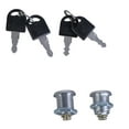 thumbnail image 3 of 2set Furniture Cams Lock with Key Replacement Drawer Lock Cabinet Cupboard Desk Hasp Latches for Letterbox, Drawer, 3 of 8