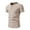 Beige, variant on Awdenio Mens Tops Solid Summer Short Sleeve Stand-up Collar Button Blouse Shirt Durable Everyday Wear,Size M-5XL