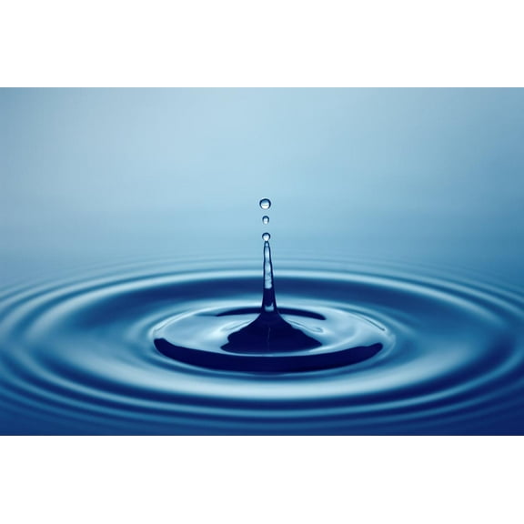 Water Drop Shallow DOF with Focus on Top Drop, Abstract Unframed Photographic Print Wall Art by Johan Swanepoel Sold by ArtCom