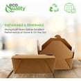 thumbnail image 3 of [200 PACK] Take Out Food Containers 45 oz Kraft Brown Paper Take Out Boxes Microwaveable Leak and Grease Resistant Food Containers - To Go Containers for Restaurant, Catering - Recyclable Lunch Box #8, 3 of 3
