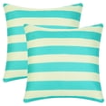 thumbnail image 2 of HMETOL Pack of 2 Throw Pillow Covers Modern Square Cushion Covers for Sofa Couch Living Room Light Blue-2 18" x 18", 2 of 6