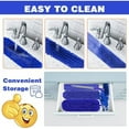 thumbnail image 5 of Microfibre Duster for High Ceilings, Duster for Cleaning Fan Cobweb, 100" Telescopic Extension Pole Kit, Reusable Duster, Washable Lightweight Duster for Ceiling Fan Webs, Blinds, 5 of 7
