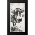 thumbnail image 2 of Grey, Jace 11x18 Black Modern Framed Museum Art Print Titled - Vintage Cow, 2 of 5