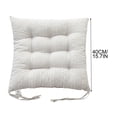 thumbnail image 3 of Solid Color Chair Cushion | 40x40cm Seat Pad for Office Chair, Sofa & Dining Chair | Polyester Fiber Cushion for Home, Kitchen & Student Desk | Indoor Hip Cushion for Stool, Camping & Living Room, 3 of 5