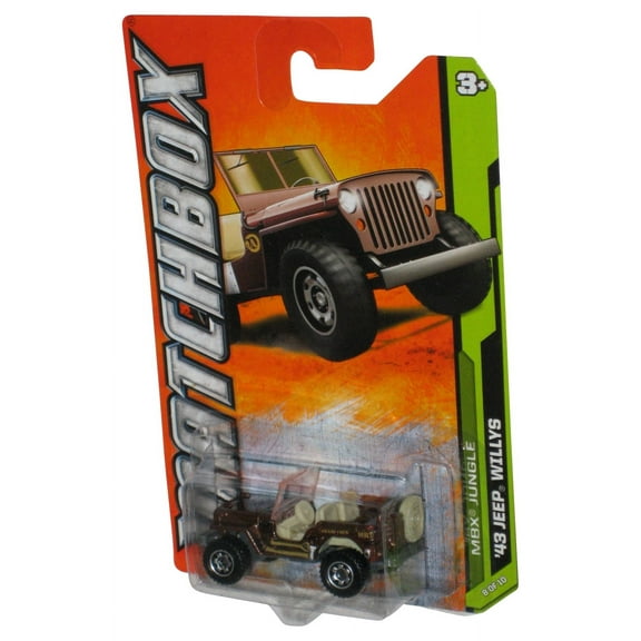 Matchbox MBX Jungle (2011) Brown '43 Jeep Willys Toy Car 108/120