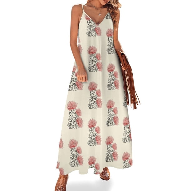 Vestido sin mangas con obra de arte caligráfico original de Ohia Lehua, vestido de manga larga, vestido de vendaje