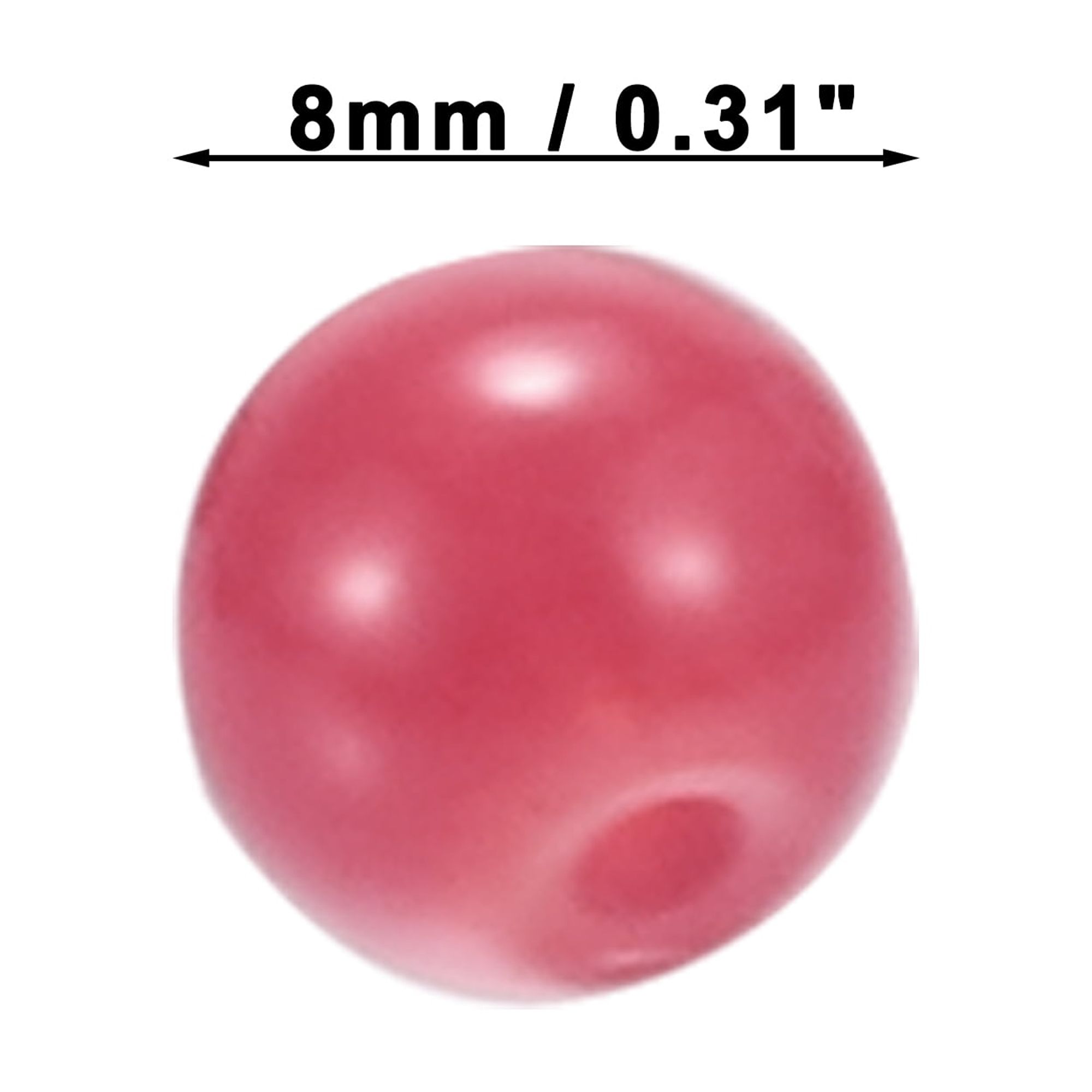 Unique Bargains 8mm Round Glass Beads for Bracelets for Jewelry Making Multicolor 200pcs