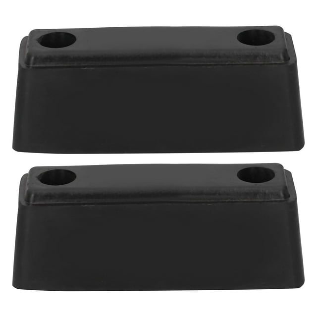 2 Pcs Bloc Pare-Chocs, Dispositif Anti-Collision en Caoutchouc Delaman pour Garage de Cour