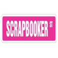 thumbnail image 1 of SignMission SS-SCRAPBOOKER 18 in. Scrapbooker Street Sign - Scrapbooking Supplies Club Scrape Book, 1 of 1
