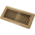 thumbnail image 1 of 4 x 10 in. Dampered Metal Floor Register, Brown, 1 of 1