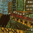 thumbnail image 3 of Davis, Andrea 12x12 Black Modern Framed Museum Art Print Titled - City One, 3 of 5