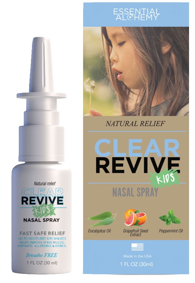 Clear Revive for Kids Allergy Sinus Relief Nasal Spray, 30mL