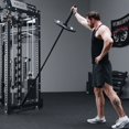 thumbnail image 2 of Mikolo Smith Machine, All-in-One Power Rack Cage with Weight Stack, 2000LBS Power Cage Squat Rack with Smith Bar, Dual Pulley Cable Crossover System for Home gym with Weight Stack, 2 of 18
