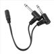 thumbnail image 4 of 3 Piezas 3.5mm Mini 1/8 Pulgadas Jack Hembra Estéreo Una Doble 1/4 6.35mm Macho Macho Mono Adaptador de Audio de ángulo Recto Y Cable Divisor, 4 of 5