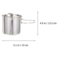 thumbnail image 2 of UPGRATOR Back to School Portable Stainless Steel Picnic Cookware Set for Outdoor Use Silver Lightweight and Durable 1 Set, 2 of 8