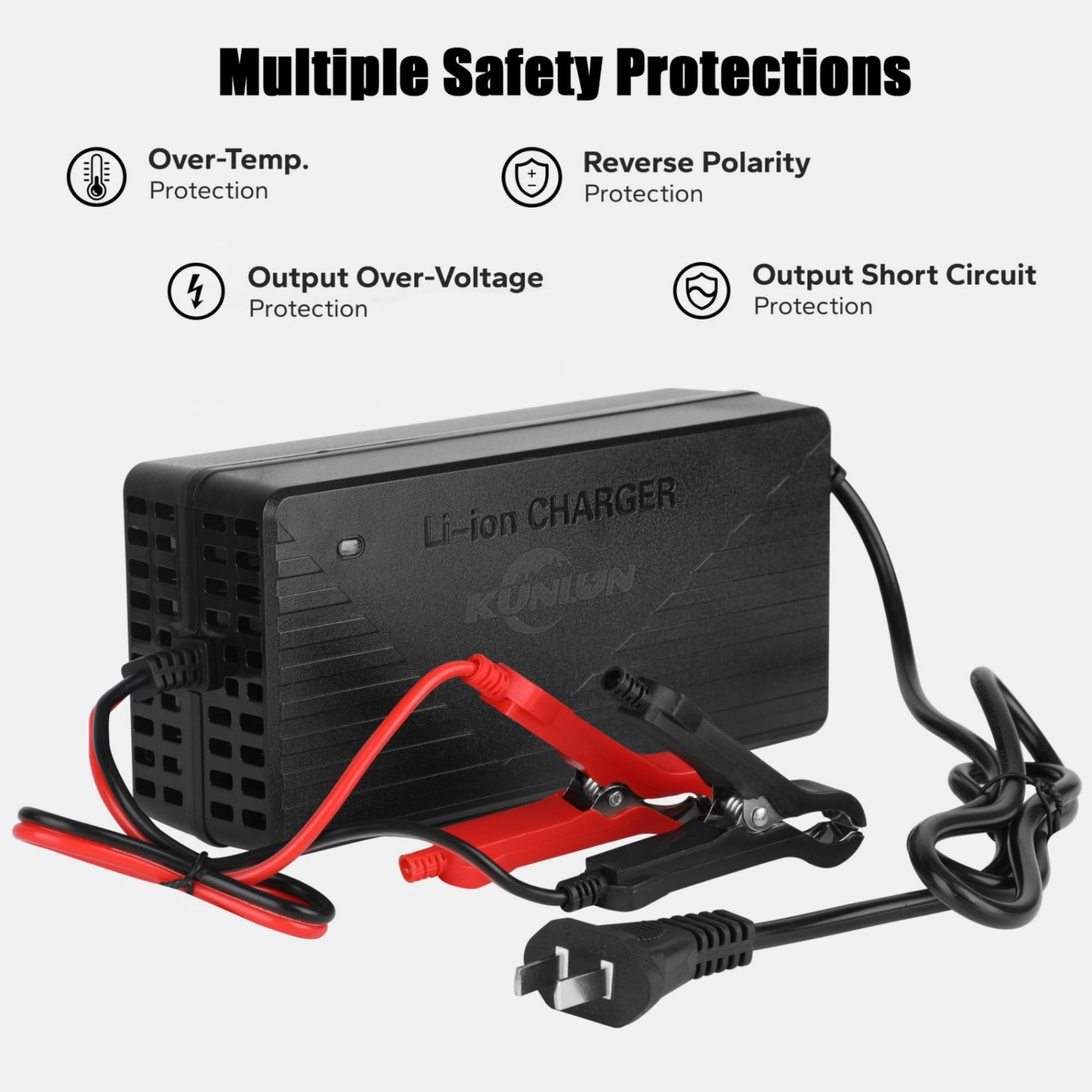 12V 20A Smart Fast Charger for Lithium Iron Phosphate (LiFePO4) Battery 14.6V