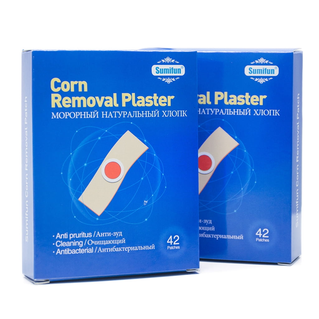 JUNTEX 42Pcs Foot Corn Removal Plaster Cure Callus Health Medical Pad Patches Relieving