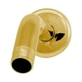 thumbnail image 4 of Westbrass D302-1-01 1/2" IPS x 10" Wall Mount Shower Arm with Sure Grip Flange, PVD Polished Brass, 4 of 9