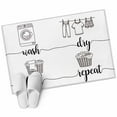 thumbnail image 2 of Laundry Room Bathroom Mats 2x3 FT,Non Slip Small Kitchen Mat,Cartoon Wash Dry Fold Repeat Simple Lines Art Washable Soft Backed Front Door Throw Rugs Indoor Outdoor Doormats for Entryway Sink, 2 of 8