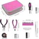 thumbnail image 3 of Pink Tool Kit 23 Pieces Women Home Tool Set With Tape Measure Pliers Cutting Pliers Sockets Screwdrivers For Diy And Home Repair Office, 3 of 5