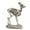Deer, variant on QLUEWX Halloween Funny Animal Skeleton Figurines, Spooky Cute Skeleton Statue Decor, Resin Animal Skeleton Tabletop Decor for Home Office Haunted House Halloween Party Supplies