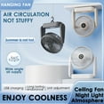 thumbnail image 4 of maxiaoxia USB Vertical Hanging Portable High Wind Lighting Fan Silent And Light Supplementing Three In One Electric Fan Small Fan for Home Outdoor Travel, 4 of 5